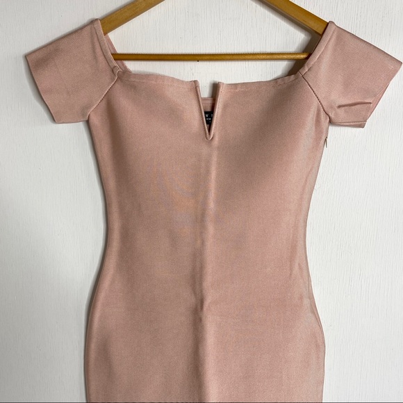 Few Moda Blush Bodycon Mini Dress - Picture 3 of 11
